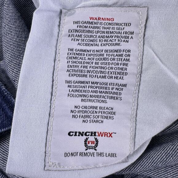 Cinch FR WRX Jeans Mens 42x30 Green Label Flame Resistant HRC-2 ATPV 20.7 - Picture 15 of 16